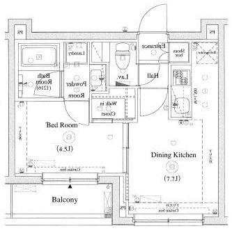 DIPS上北沢ノース VILLA(1DK/5階)の間取り写真