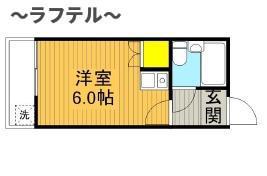 サンビーム所沢(ワンルーム/2階)の間取り写真
