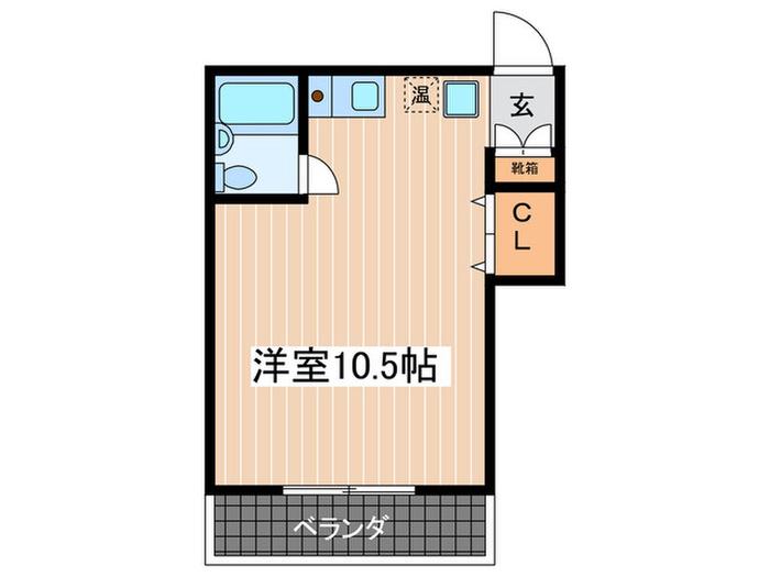 水主町ビル(ワンルーム/4階)の間取り写真