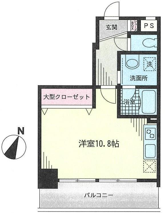 ブランシエルトーレ(ワンルーム/5階)の間取り写真