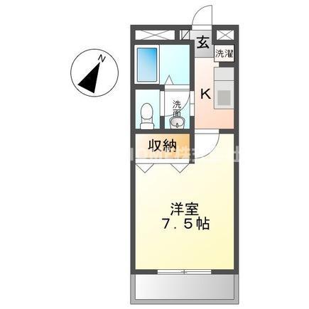 レスポワール(1K/1階)の間取り写真