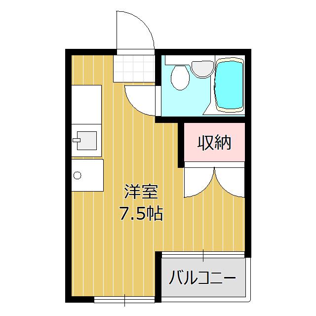 和み館しきぢ(ワンルーム/3階)の間取り写真