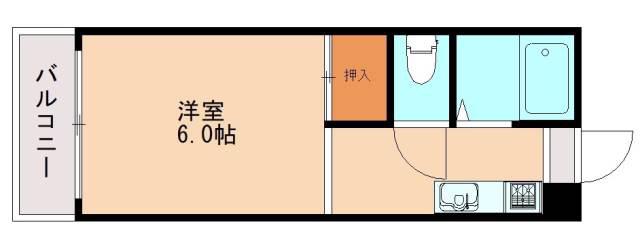 アーバン新宮(1K/2階)の間取り写真