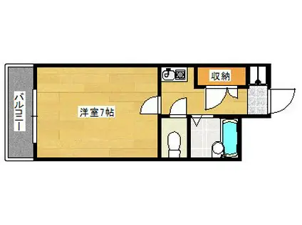 MS LEA KOUGOMINAMI(1K/1階)の間取り写真