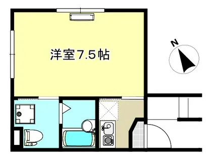 ラ セゾン プランタン巣鴨(1K/4階)の間取り写真