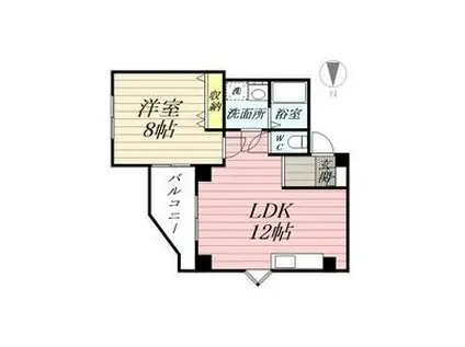 リッツコート(1LDK/3階)の間取り写真