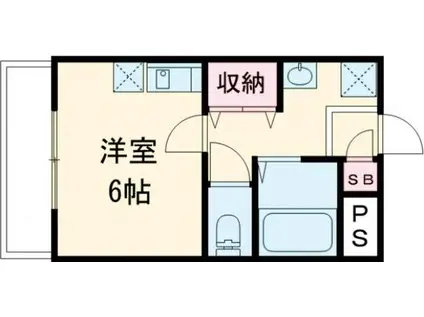 ビューライフ玖島(ワンルーム/3階)の間取り写真