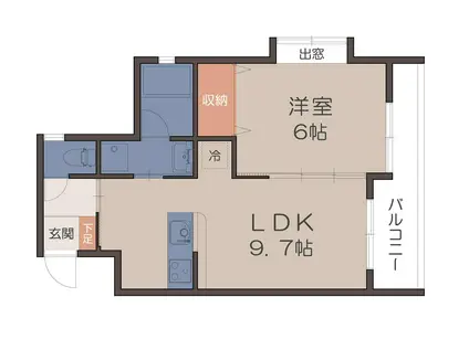 DABORD HANA(1LDK/3階)の間取り写真