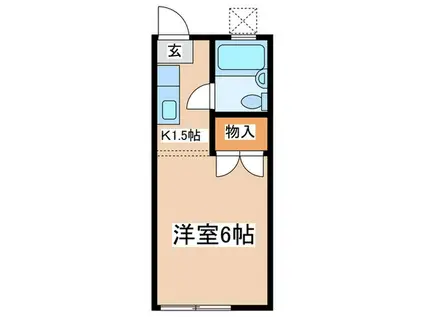 サンライズハイツ(1K/1階)の間取り写真