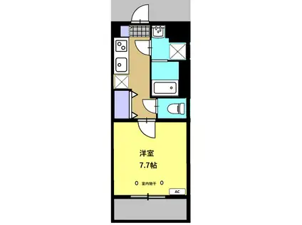 IRSG(1K/2階)の間取り写真