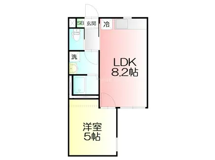 BLU MARE ブルーマーレ(1LDK/1階)の間取り写真