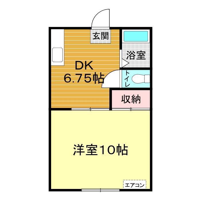 ファシリテート(1DK/1階)の間取り写真