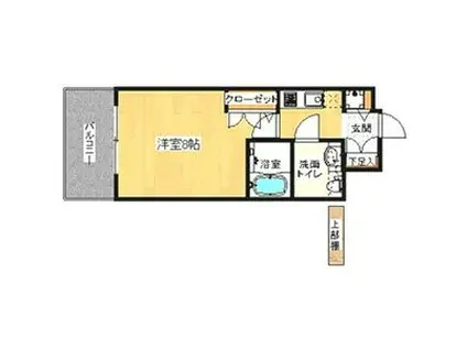 ピュアドーム箱崎ステーション(1K/5階)の間取り写真