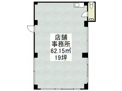 メゾン藤沢(ワンルーム/1階)の間取り写真