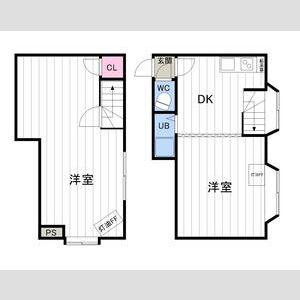 ルーブル菊水(1LDK/1階)の間取り写真