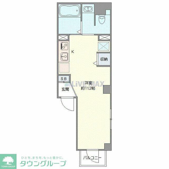 ウィロー板橋本町(ワンルーム/1階)の間取り写真