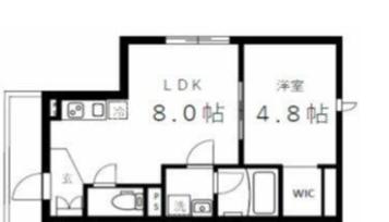 K RESIDENCE(1LDK/3階)の間取り写真