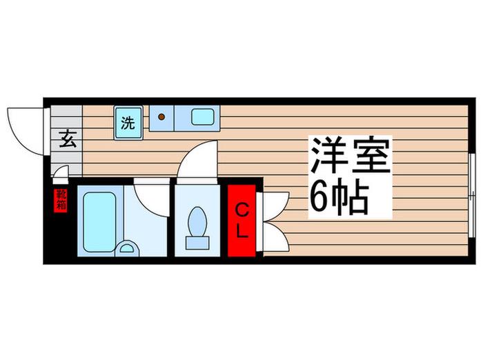 エスポワールTSURUGI(ワンルーム/1階)の間取り写真