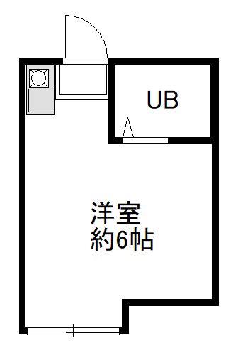 ルネ桂新宿(ワンルーム/2階)の間取り写真