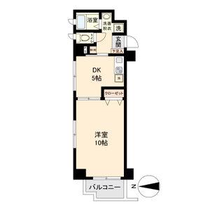 アーバンフラッツ伏見(1DK/9階)の間取り写真
