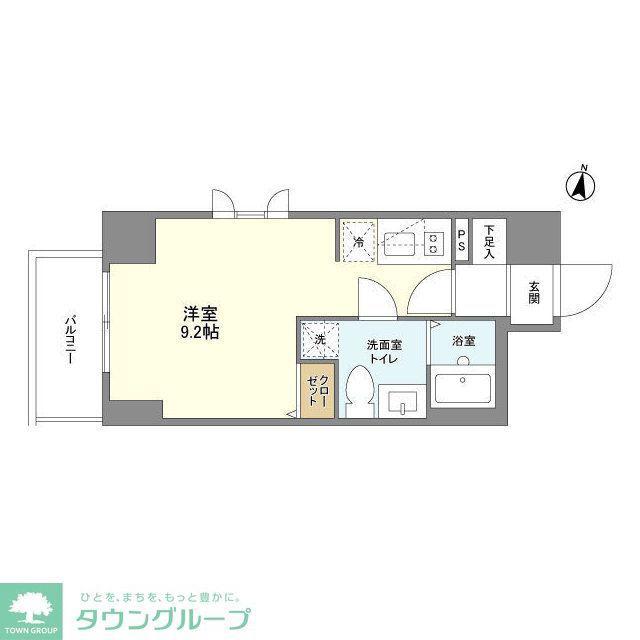 プライムアーバン浦和(ワンルーム/8階)の間取り写真