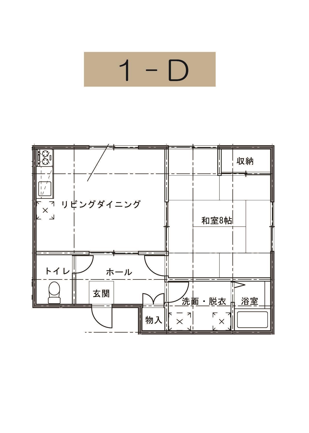 ハイツ・エクスェード(1LDK/1階)の間取り写真