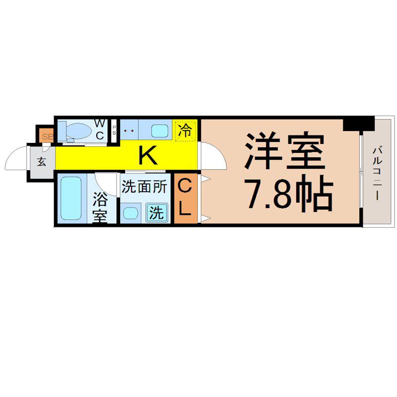 AURUM(1K/10階)の間取り写真