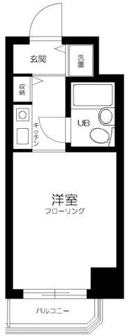 ダイアパレス錦糸町第5(1K/8階)の間取り写真