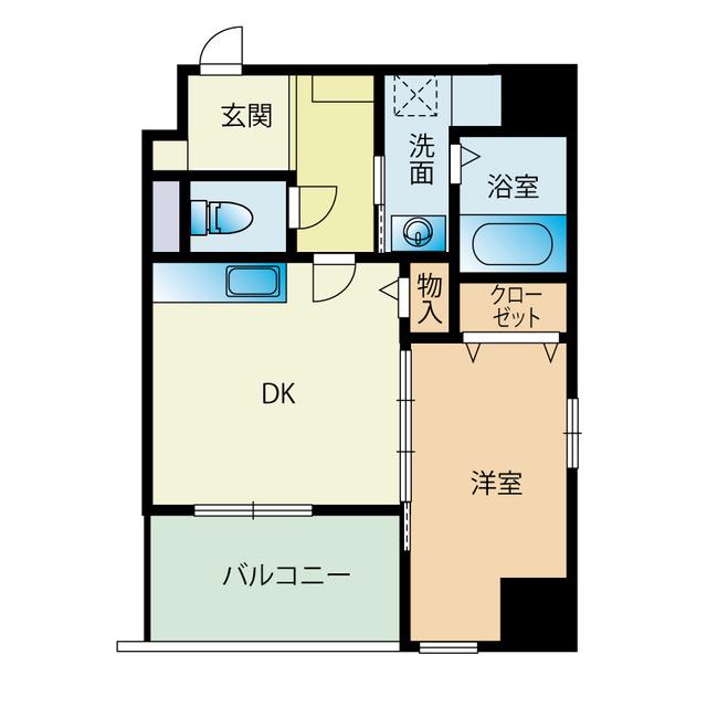 モダンパラッツォ九大医学部前(1DK/10階)の間取り写真