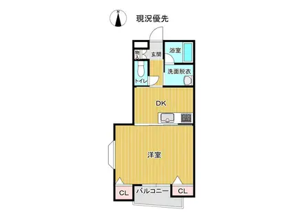 ダイヤ50吉原(1DK/2階)の間取り写真