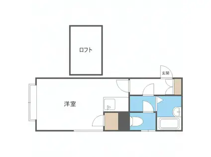 レオパレス南郷7丁目第9(1K/1階)の間取り写真