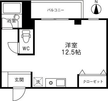 サンセリテ・ヴェラ(ワンルーム/3階)の間取り写真