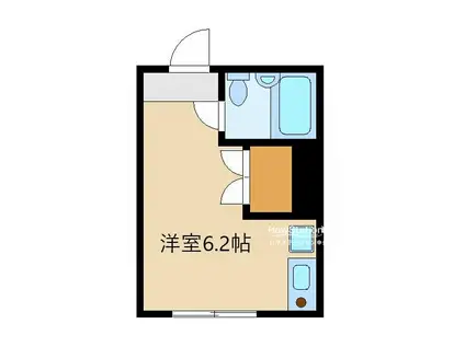 中野マンション(ワンルーム/1階)の間取り写真