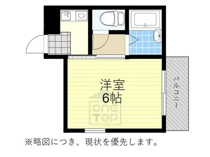 グランデール(1K/3階)の間取り写真