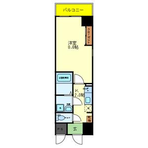 ルミエール久宝寺I(1K/6階)の間取り写真