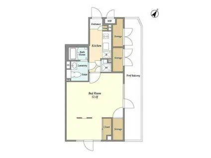 ラペルラ笹塚II(1K/5階)の間取り写真