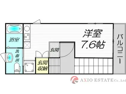 豊崎BASE(ワンルーム/2階)の間取り写真