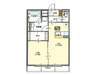 サンレガーロ久喜中央I(1LDK/2階)の間取り写真
