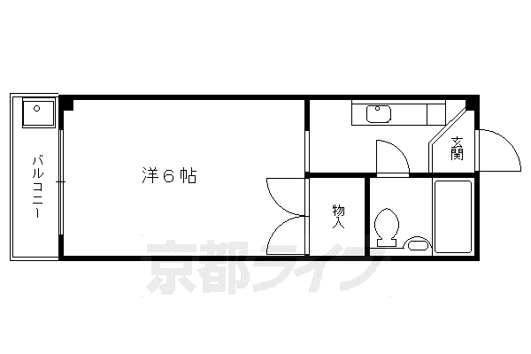 ロイヤルコーポタカハラ(1K/5階)の間取り写真