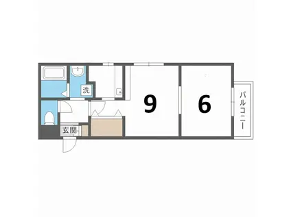 ホクセイマンション(1LDK/5階)の間取り写真