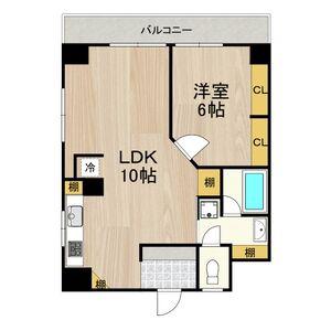 アルカディア イン(1LDK/2階)の間取り写真