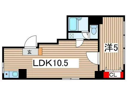 アトリオ(1LDK/2階)の間取り写真