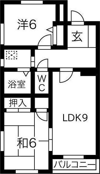 プレミール(2LDK/1階)の間取り写真