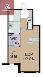 ADONISCOURTPARTII(1LDK/2階)の間取り写真