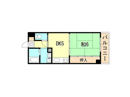 シャロンT・I(1DK/4階)の間取り写真