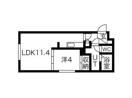 KOTONI GROOVE(1LDK/2階)の間取り写真