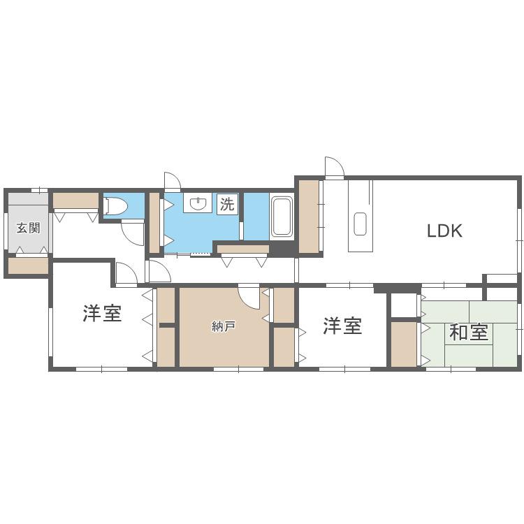 プランドール円山表参道(4LDK/4階)の間取り写真