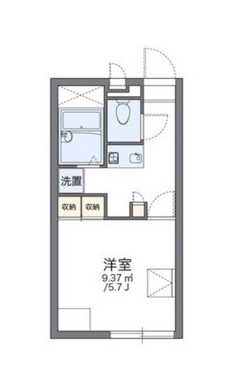 レオパレスフォンターナ(1K/1階)の間取り写真
