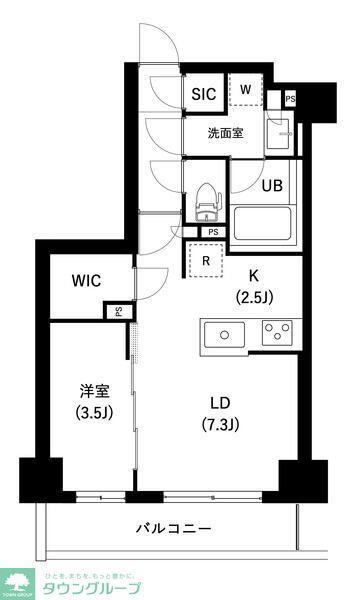 ザ・レジデンス三ノ輪II(1LDK/4階)の間取り写真