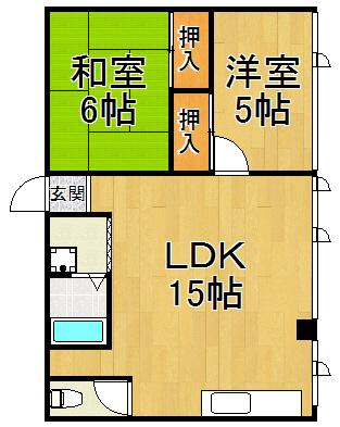 リアライズ尼崎(2LDK/10階)の間取り写真